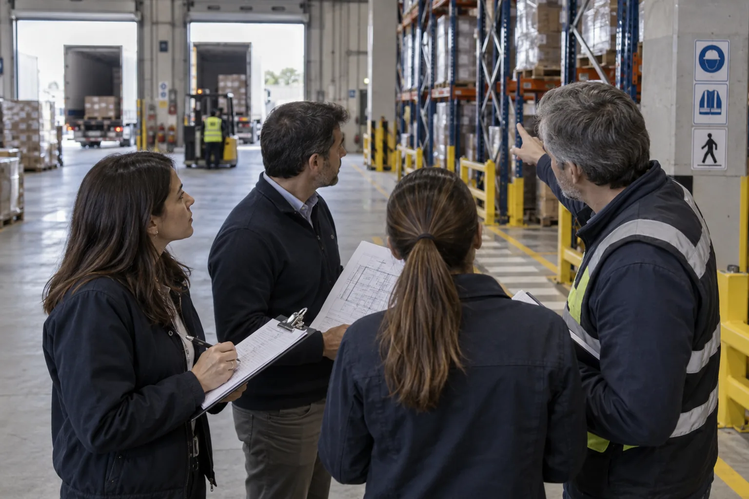 Equipo realiza una inspección independiente de un depósito ilustrativo